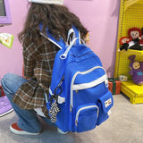 Nylon School Bookbag Daypack for Teen Girls, Large Capacity Rucksack