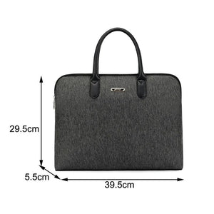 Men's 14-Inch Laptop Briefcase Large Capacity Portfolio Handbag