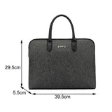 Men's 14-Inch Laptop Briefcase Large Capacity Portfolio Handbag