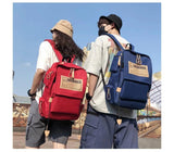 Canvas Travel Computer Backpack Couples College Style School Bag