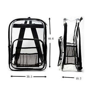 Clear Transparent PVC Backpack for Adults and Students