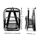 Clear Transparent PVC Backpack for Adults and Students