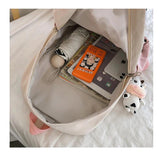 Leisure Cow Grain Junior High School Boys and Girls Backpack