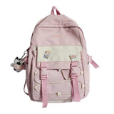 Mosaic Grid Junior High School Girl Backpack