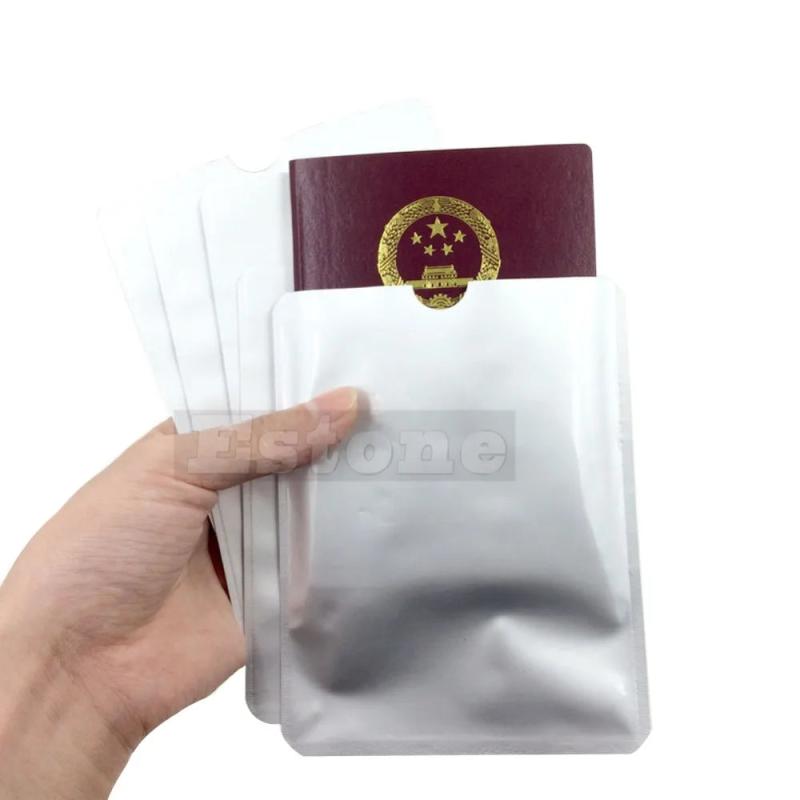 5Pcs/Lot Anti Scan RFID Blocking Passport Sleeve Cover