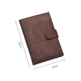 Retro PU Leather Passport Holder Organizer