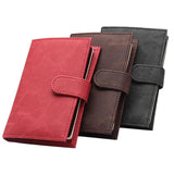 Retro PU Leather Passport Holder Organizer