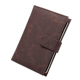 Retro PU Leather Passport Holder Organizer