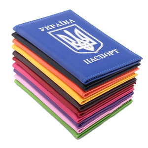 Ukraine Passport Holder Protector Case Business Travel Wallet