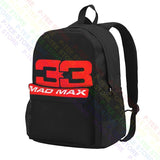 Mad Maxs Verstappen Backpack Gym Tote Bag Large Capacity