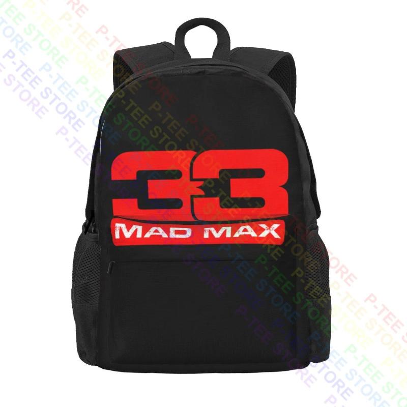 Mad Maxs Verstappen Backpack Gym Tote Bag Large Capacity