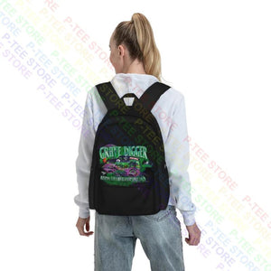 Grave Digger Monster Truck Jam Large Capacity Backpack