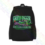 Grave Digger Monster Truck Jam Large Capacity Backpack