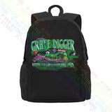 Grave Digger Monster Truck Jam Large Capacity Backpack
