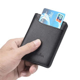 Men Short Wallet PU Leather Money Clip Thin Wallet Purses