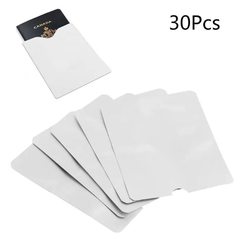 5Pcs RFID Blocking Passport Sleeve Anti Scan Protector Cover