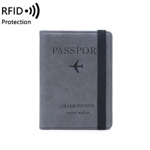 RFID Passport Bag Document Bag Travel Leather Case Passport Holder