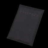 Pink PU Leather Passport Cover with Zipper Pocket