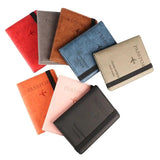 RFID Leather Passport Bag Multi-function Document Package