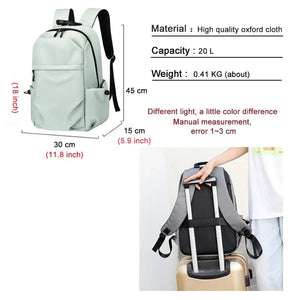 Men's Large Capacity Travel Backpack 15.6 Inch Laptop Bag