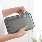 Family Travel Wallet Passport Holder Waterproof Document Bag