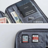 Family Travel Wallet Passport Holder Waterproof Document Bag
