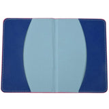 Leather Passport Holder-Rose Red