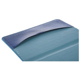 Blue Leather Passport Holder Organizer