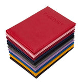 Candy Red Passport Holder PU Leather Cover