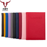 Candy Red Passport Holder PU Leather Cover