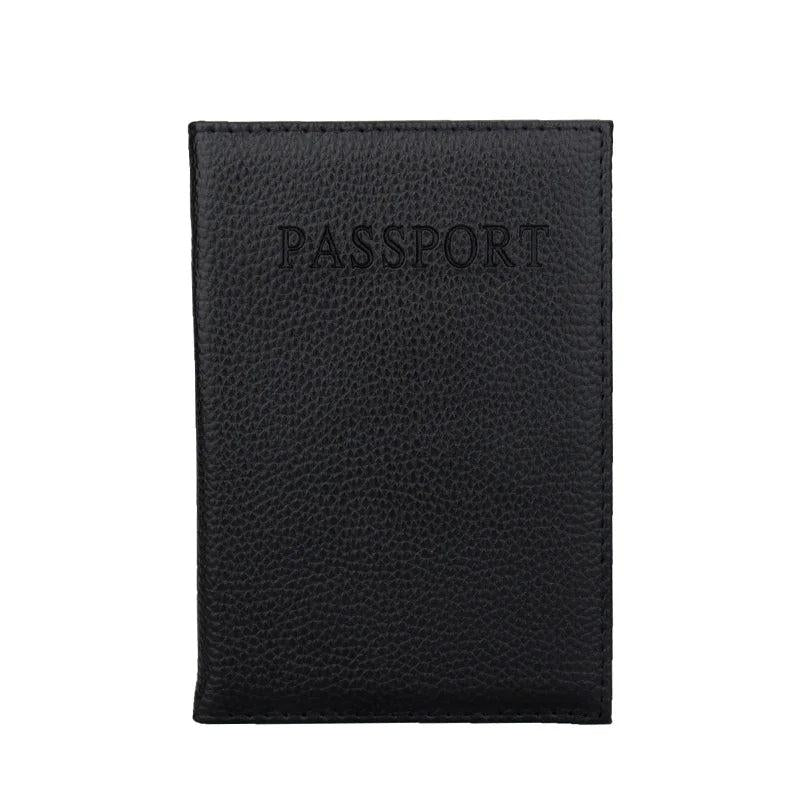 Candy Red Passport Holder PU Leather Cover