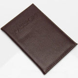 Lychee Pattern Passport Clip PU Leather Cover
