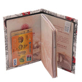 Butterfly Embossed Passport Cover Travel ID Credit Ticket Soft Folder
