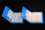 ZONGSHU Passport Holder Litchi Grain Pu Solid Passports Cover