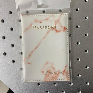 Personalized Name Passport Cover Travel Wallet PU Passport Holder