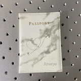Personalized Name Passport Cover Travel Wallet PU Passport Holder