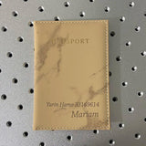 Personalized Name Passport Cover Travel Wallet PU Passport Holder