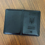 Ukraine Passport Holder Men Pu Leather Cover Travel Wallet Case (Free engraving)