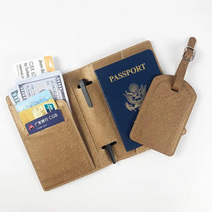 Personalized Passport Cover and Luggage Tag Set