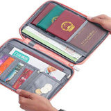 Waterproof Family Passport Holder Organizer - Purple