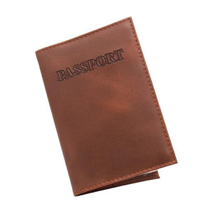 Vintage Leather Passport Cover Personalized Organizer Holder