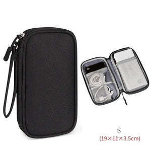 Travel Cable Storage Organizer Pouch Waterproof Carry Case