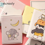 Cartoon Animals Passport Holder for Kids Travel Girls Boys Wallet 10*14cm