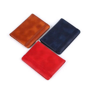 Passport Holder Document Organizer Leather Cover for Car Documents