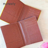 Bear Passport Cover Travel Wallet PU Leather Case