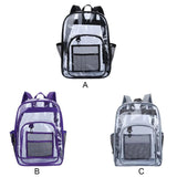 Waterproof Transparent Shoulder Bag with Side Pockets