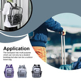 Waterproof Transparent Shoulder Bag with Side Pockets