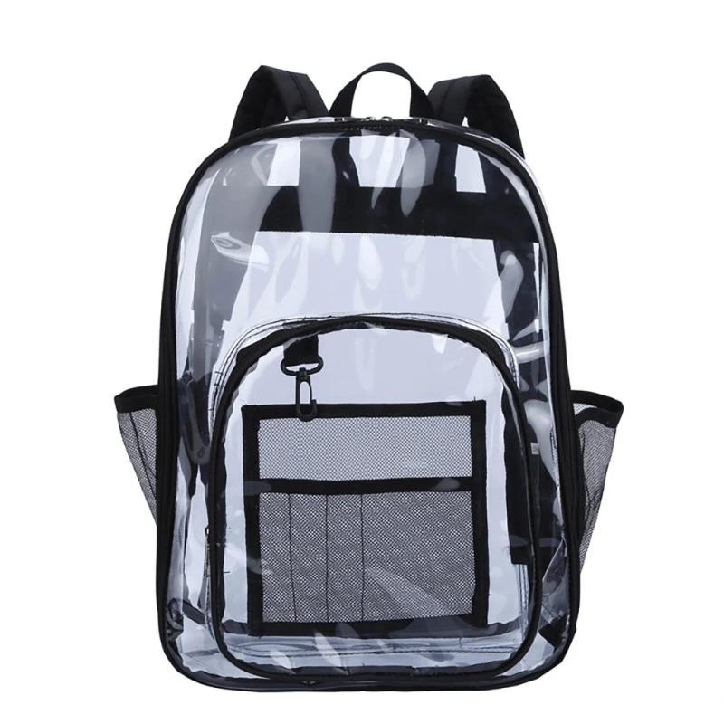 Waterproof Transparent Shoulder Bag with Side Pockets