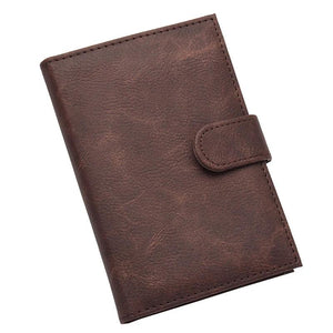 Retro Style RFID Blocking Passport Holder Cover Case