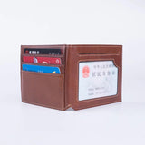 Men's Cow Leather Drivers Wallet Slim Driver Holder Car Document Orgainzer